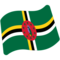 Dominica emoji on Google